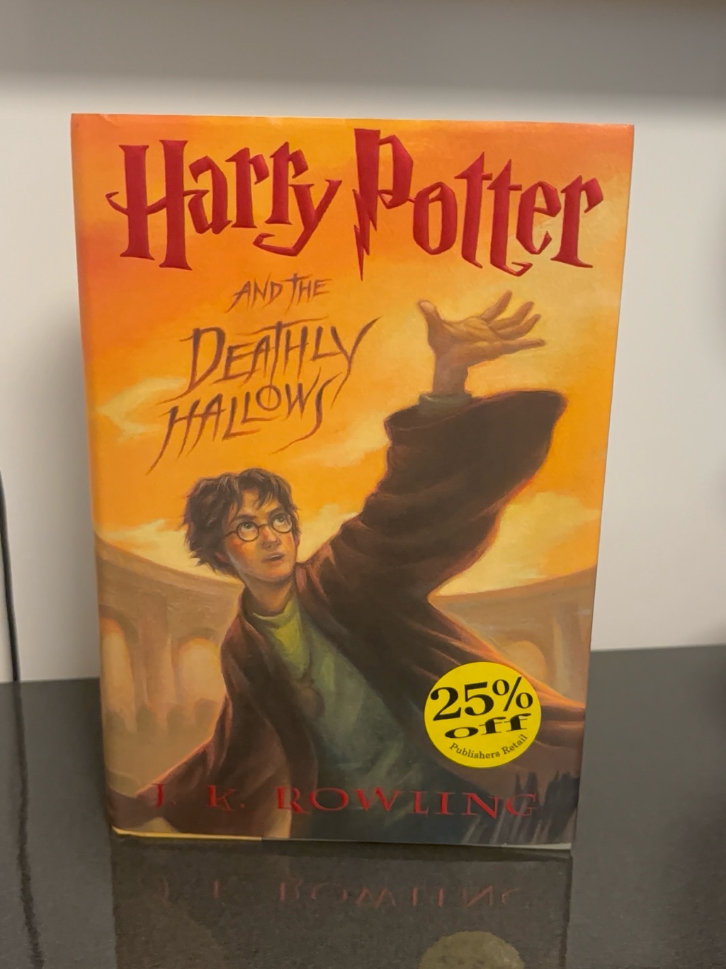 Harry Potter And The Deathly Hallows Paperback  Orange Cover